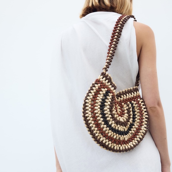 ZARA BEADED BAG - Picture 2 of 7